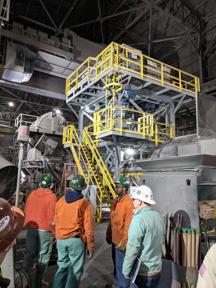 Nucor Jackson chute detail